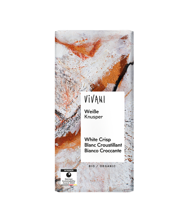 Био Бял Шоколад Хрупкав, 80g, Vivani