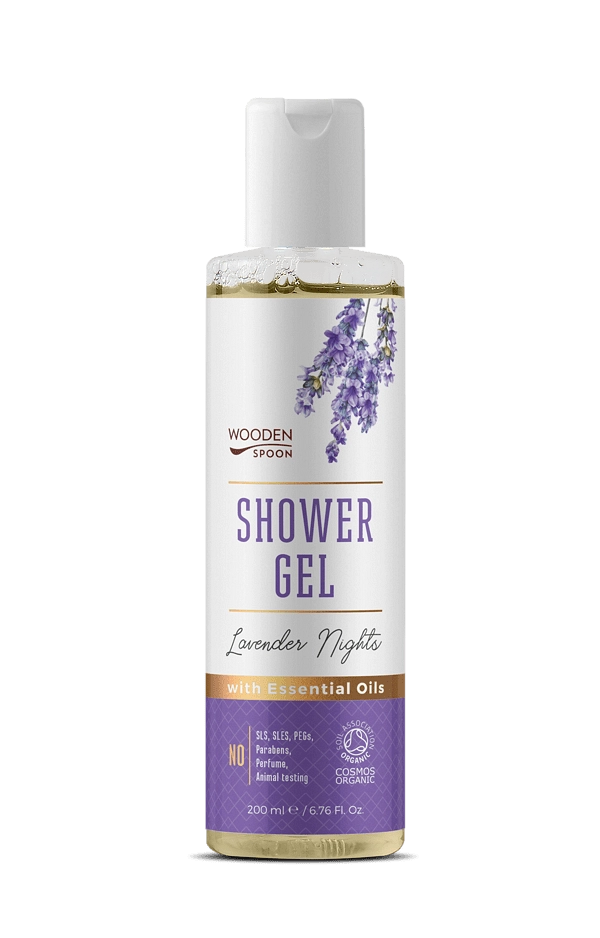 Био Душ Гел Lavender Nights, 200ml, Wooden Spoon