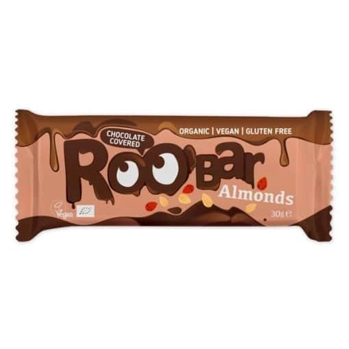 Био Бадемов бар, покрит с шоколад, 30g, Roobar