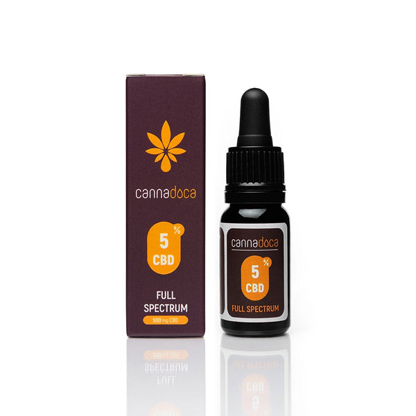 CBD масло 5% пълен спектър(500mg Канабидиол) Cannadoca