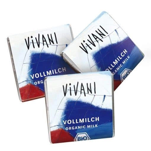 Био Млечен Шоколад Мини, 5g, Кашон 200бр, Vivani
