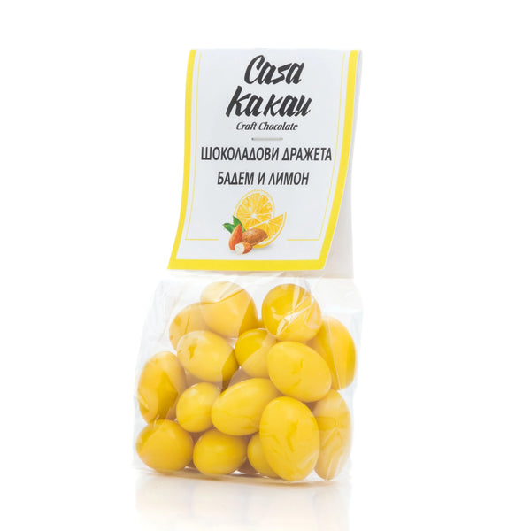 Шоколадови Дражета Бадем и Лимон, 100g, Casa Kakau