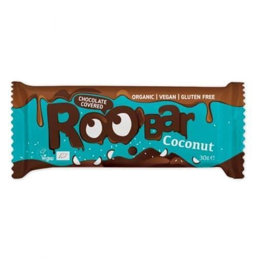 Био кокосов бар, покрит с шоколад, 30g, Roobar