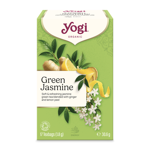 Био Аюрведичен Чай Зелен с Жасмин, 17пак., Yogi