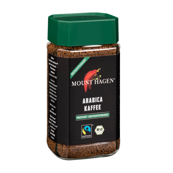 Био Инстантно Безкофеиново Кафе Арабика, 100g, Mount Hagen