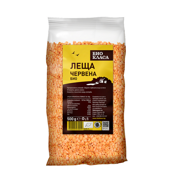Био Леща Червена, 500g, Био Класа