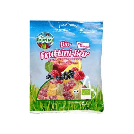Био Плодови Желирани Мечета, без желатин, 80g, Okovital