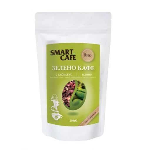 Био Зелено Kафе с Хибискус, без кофеин, 200g, Smart Cafe