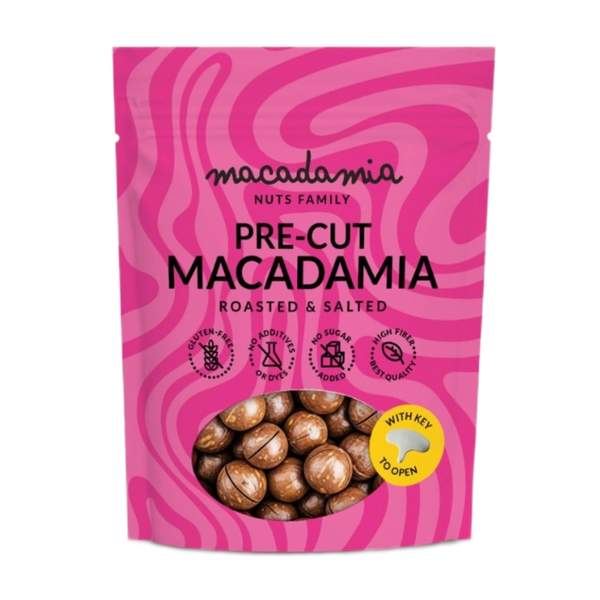 Макадамия - печена, осолена, с черупка, 150g,  Macadamia Nuts Family