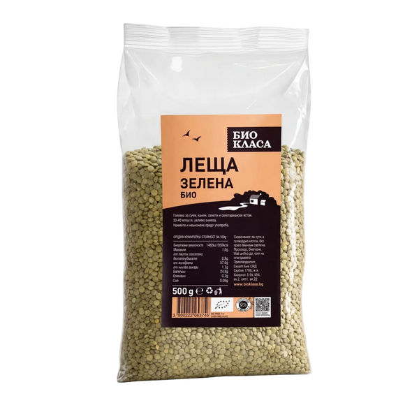 Био Леща Зелена, 500g, Био Класа