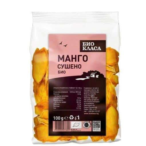 Био Манго, сушено, 100g, Био Класа