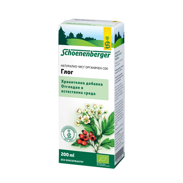 Био Сок от Глог, 200ml, Schoenenberger