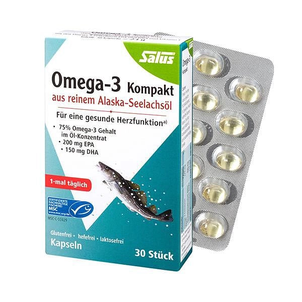 Омега 3 Компакт, 30 капсули, Salus