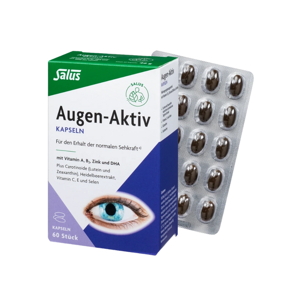 Капсули за очи с екстракт от боровинка (Eye Active), 60 капсули, Salus