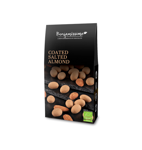 Био Какаови Дражета Бадем със Солен Карамел, 60g, Benjamissimo