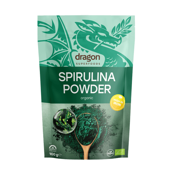 Био Спирулина на Прах, 100g, Dragon Superfoods