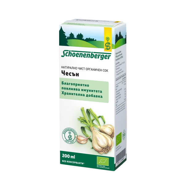 Био Сок от Чесън,  200ml, Schoenenberger