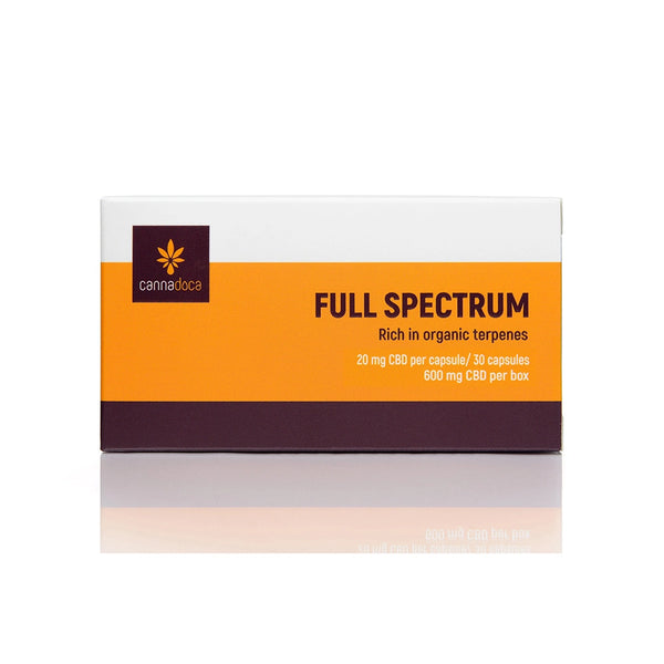 CBD капсули Пълен спектър 30бр., 600mg, Cannadoca