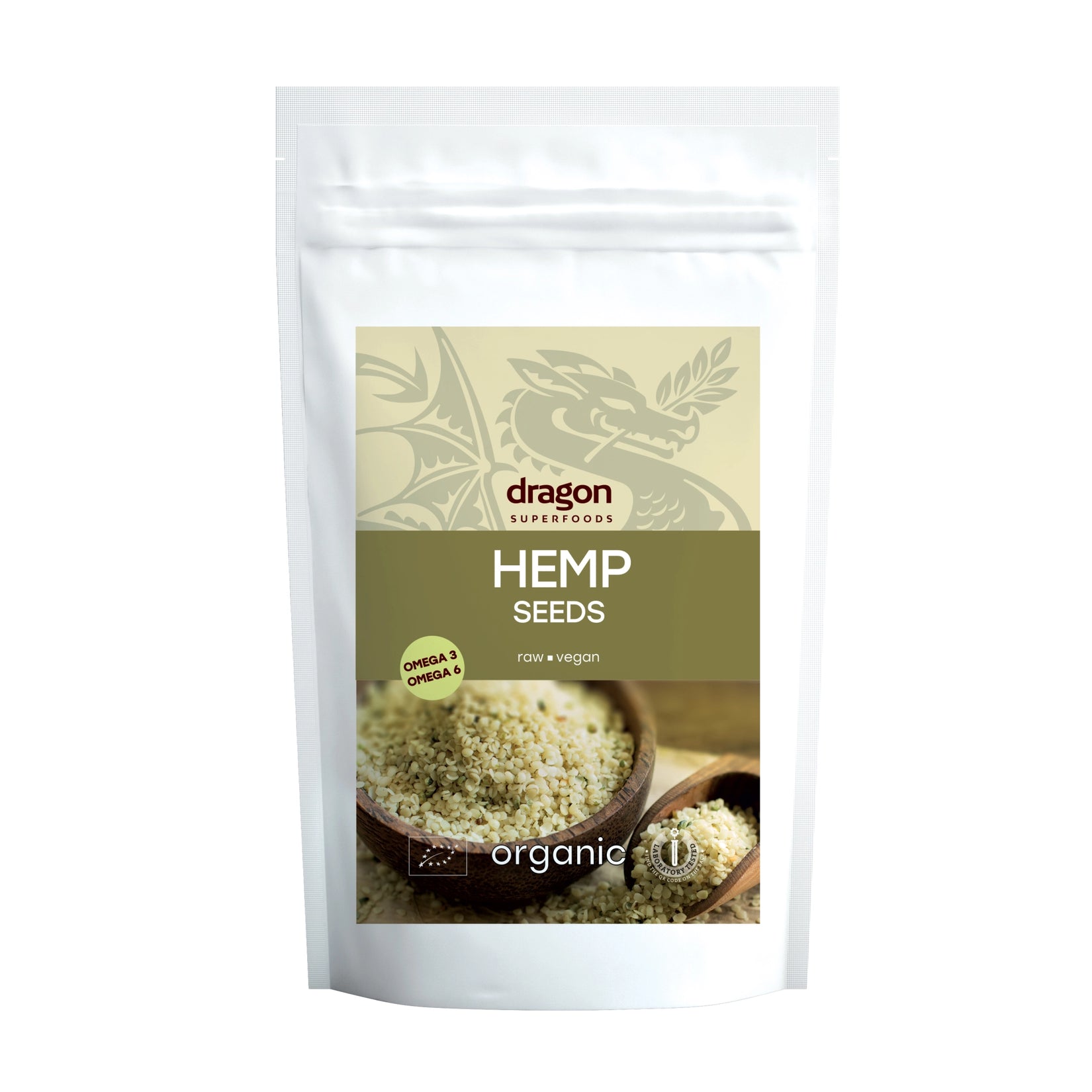 Био Конопено Семе, белено, 100g, Dragon Superfoods