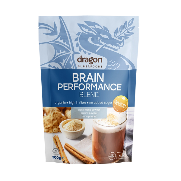 Био Микс за Фокус, Brain performance blend, 200g, Dragon Superfoods 