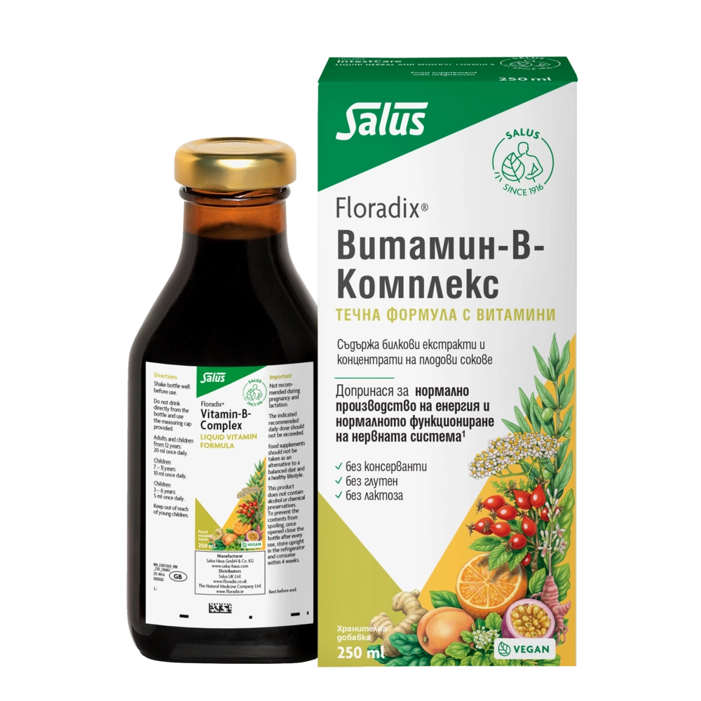 Витамин В-Комплекс, 250ml, Floradix