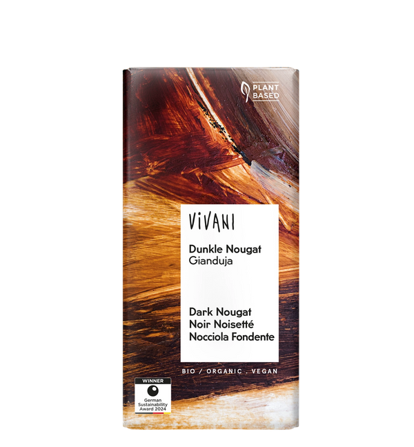 Био Шоколад нуга крем тъмен, 80g, Vivani