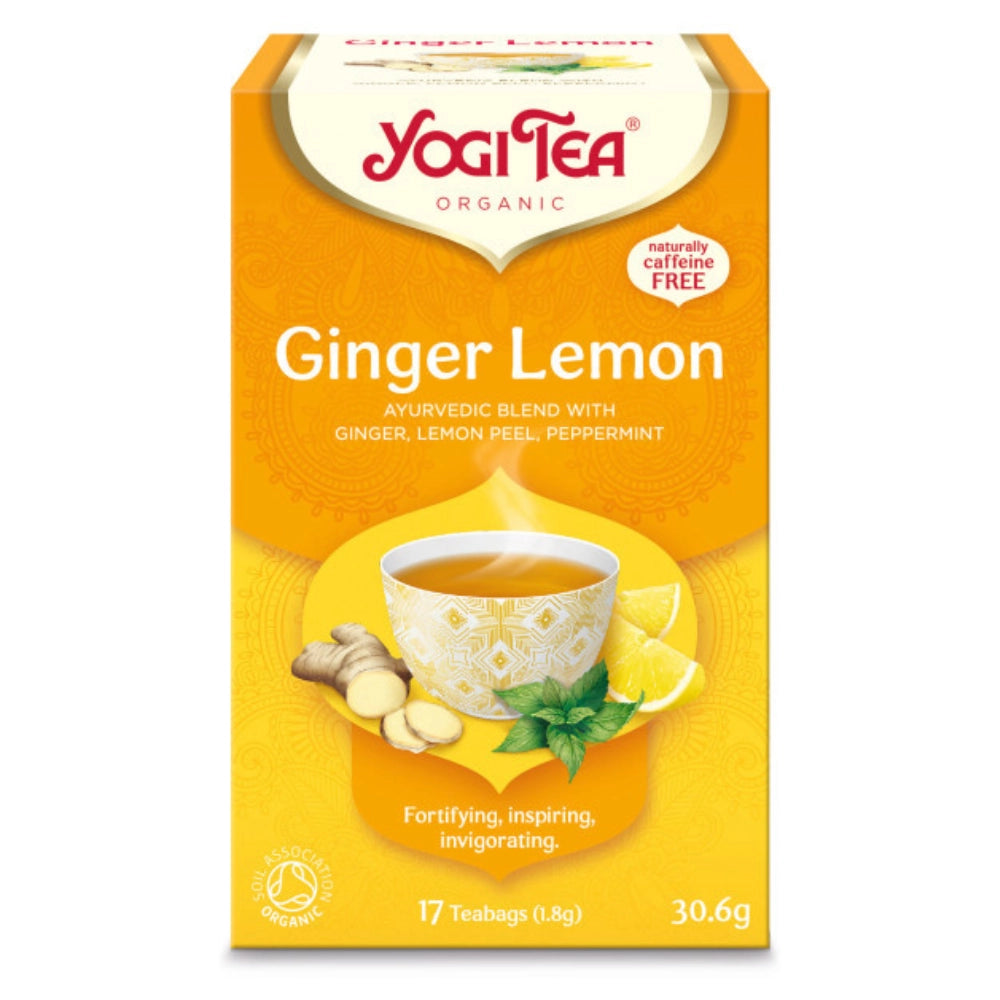 Био Аюрведичен Чай Джинджифил с Лимон, 17пак., Yogi Tea