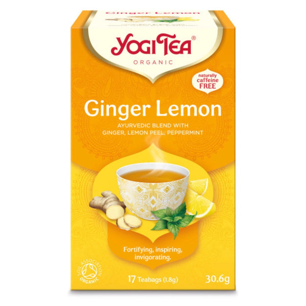Био Аюрведичен Чай Джинджифил с Лимон, 17пак., Yogi Tea