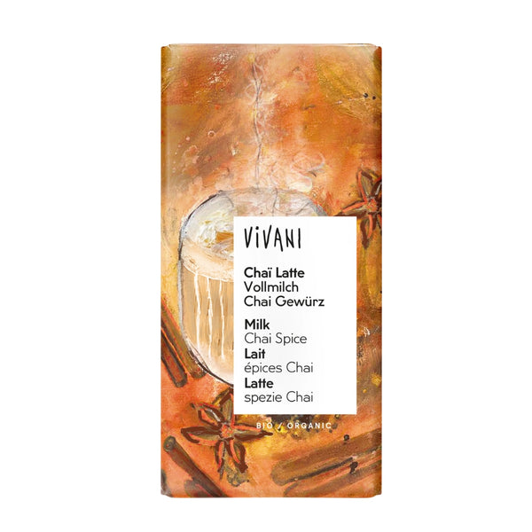СПАСИ ХРАНА Био Млечен шоколад Chai Latte с подправки 80g, Vivani