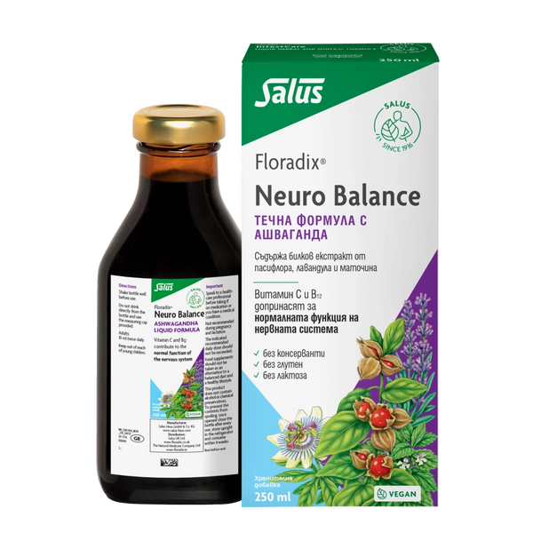 Neuro Balance Тоник с Ашваганда, 250ml, Floradix