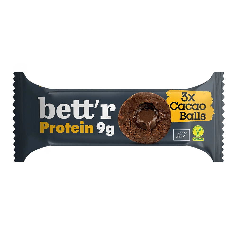 Био Протеинови Топчета с Пълнеж Какао (3x15g), Bett'r