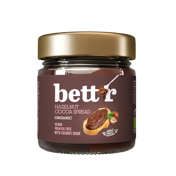 Био Лешниково-какаов крем за мазане, 250g, Bett'r