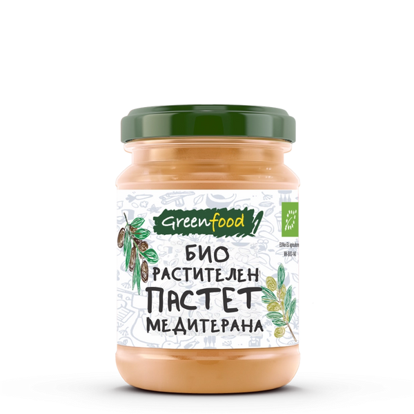 Био Растителен Пастет Средиземноморски, 185g, Green food