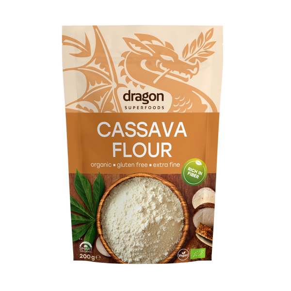 Био Брашно от Касава, 200g, Dragon Superfoods