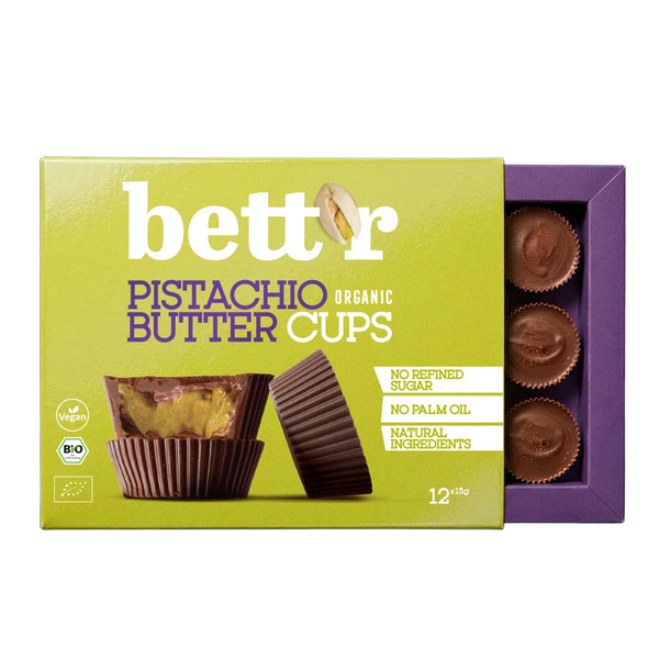 Био Бонбониера Пралини с крем шамфъстък, 156g (12x13g), Bett'r