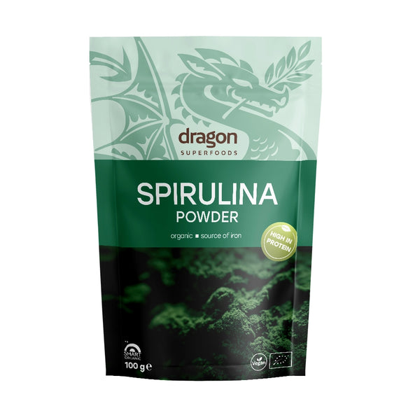 Био Спирулина на Прах, 100g, Dragon Superfoods