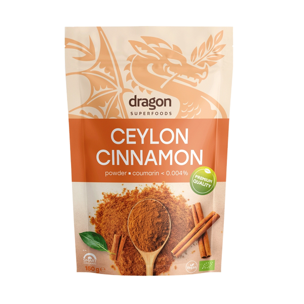 Био Цейлонска Канела на прах, 150g, Dragon Superfoods