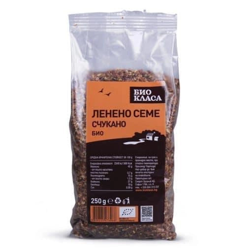 Био Ленено семе, счукано, 250g, Био Класа