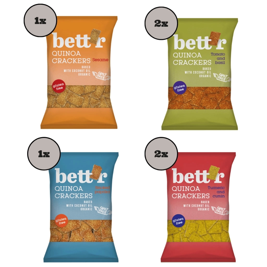 TryMe Микс кутия Киноа Крекери Без Глутен, Bett'r