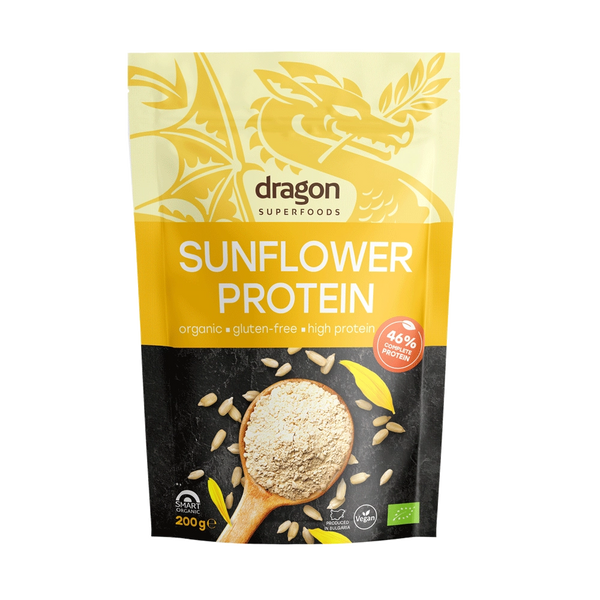 Био Слънчогледов протеин, 200g, Dragon Superfoods