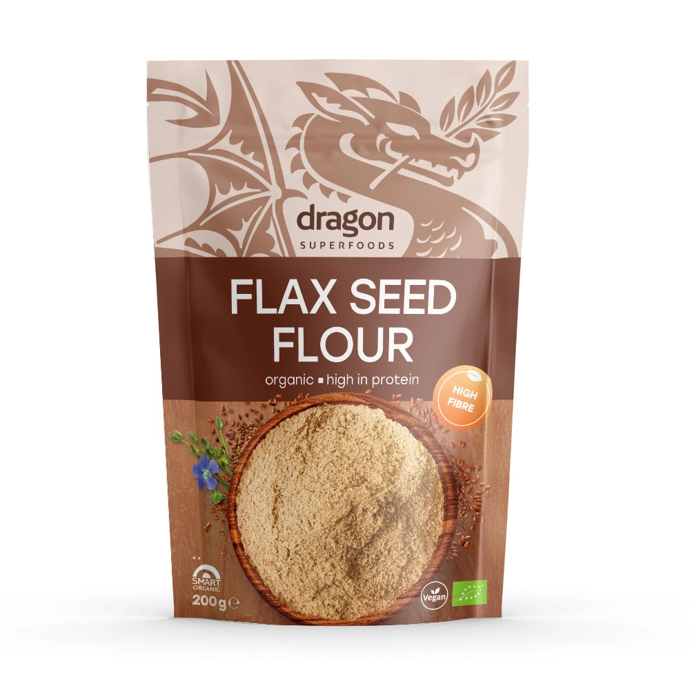 Био Брашно от ленено семе, 200g, Dragon Superfoods