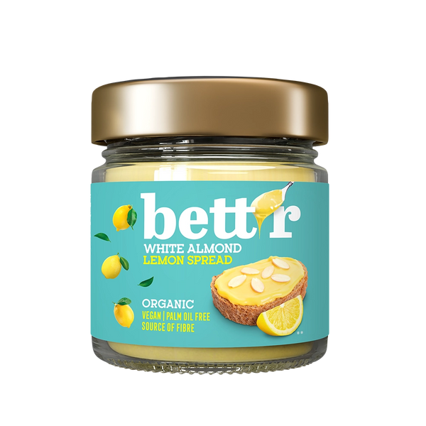 Био Крем за мазане с Лимон и Бял бадем, 200g, Bett'r