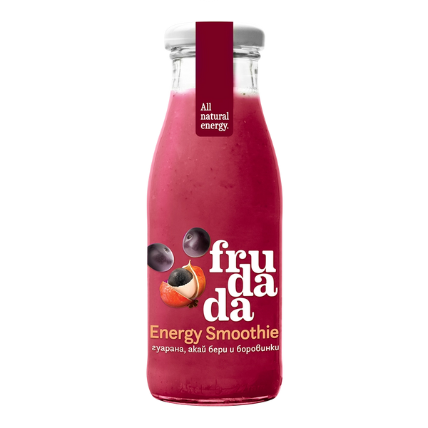 Смути Гуарана, Асаи бери и Боровинки 250ml, Frudada