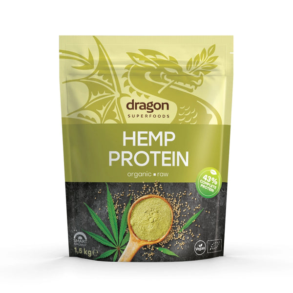 Био Протеин от Конопено Семе на Прах 50%, 1,5kg, Dragon Superfoods