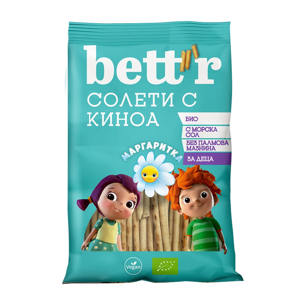 Био Солети с киноа и пшенично Брашно Маргаритка, 50g, Bett'r