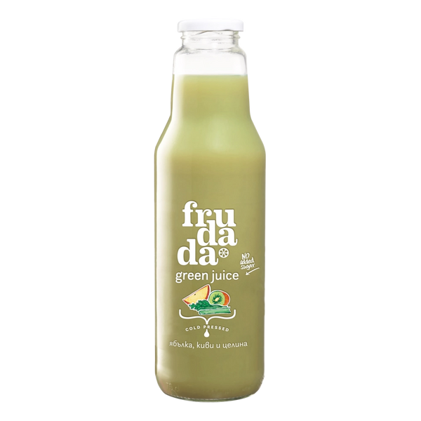 Сок Ябълка, Киви и Целина, студено пресована, 750ml, Frudada