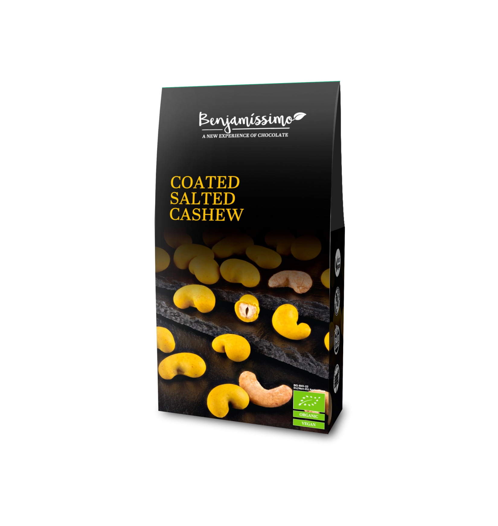 Био Какаови Дражета Кашу с куркума, джинджифил, лимон, 60g, Benjamissimo