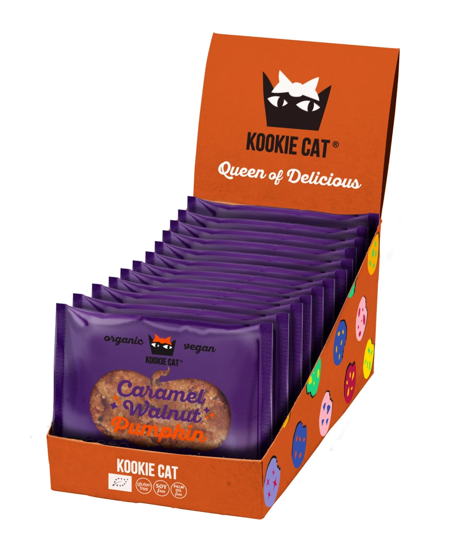 Есенна курабийка с тиква и карамелизирани орехи, 50g, Kookie Cat