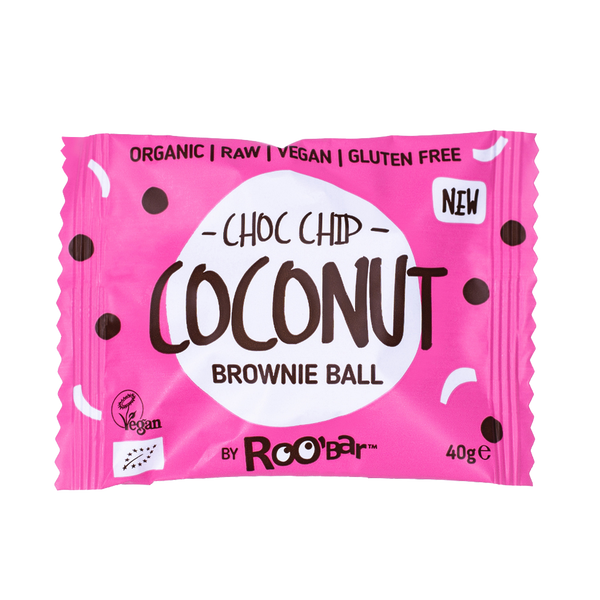 Био Суров Десерт Brownie Ball с Парченца Кокосов Чипс, 40g, Roobar