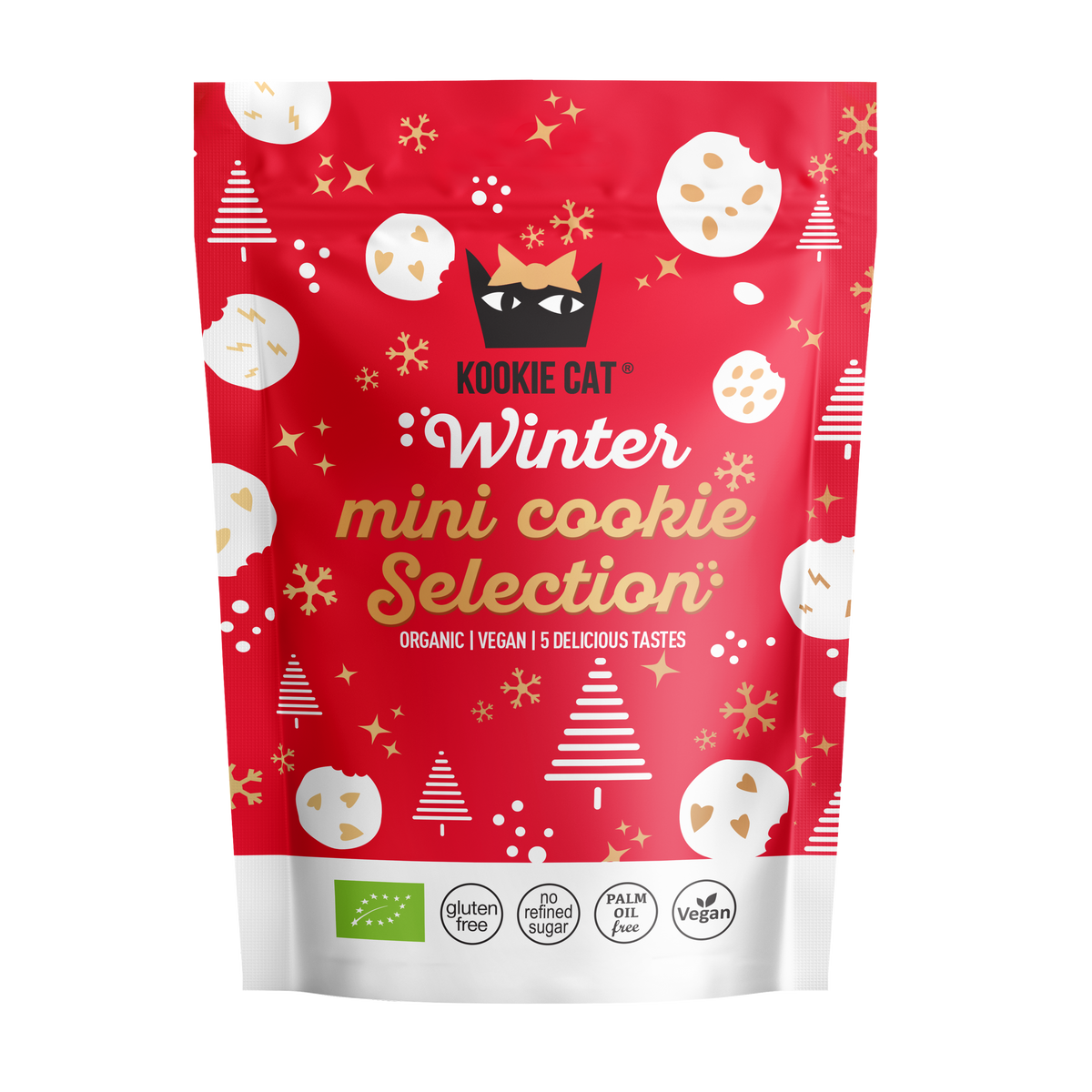 Зимна селекция мини био курабийки 250 г Kookie Cat